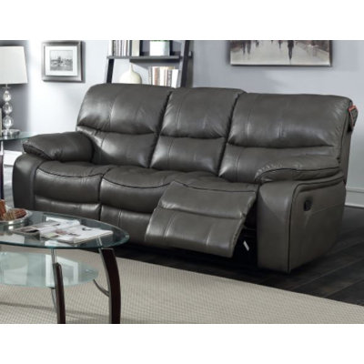 Red Barrel Studio RDBS9347 Bradley Leather Reclining Sofa