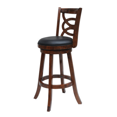 LaGrange 24 inch Swivel Bar Stool Finish: Walnut