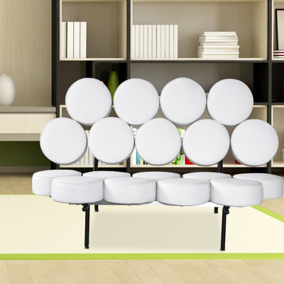 FMI1121-white FLNE1085 Fine Mod Imports Circle Sofa