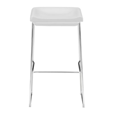 30.3 inch Bar Stool Upholstery: White