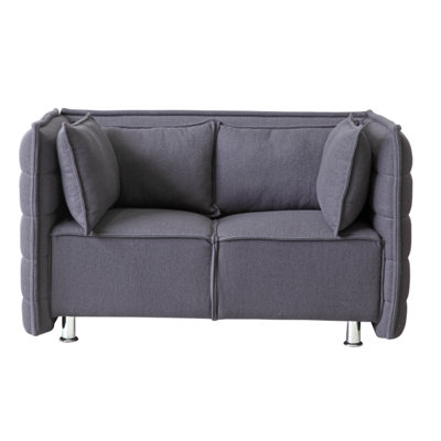 FMI10186-gray FLNE1259 Fine Mod Imports Sofata Loveseat Upholstery