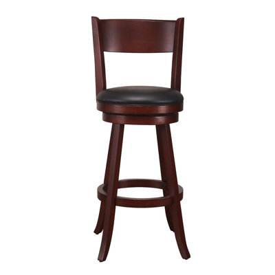 29 inch Swivel Bar Stool Finish: Dark Brown