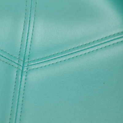 Adjustable Height Swivel Bar Stool Upholstery: Teal