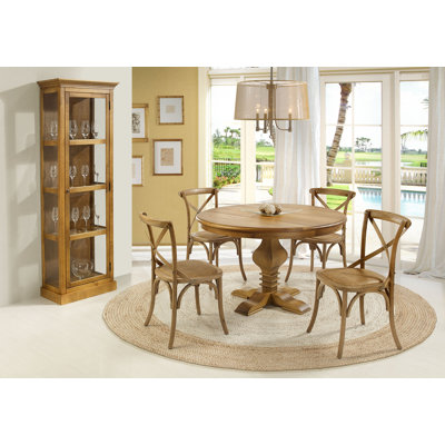 Tower Dining Table Top Finish Oak Base Finish Oak
