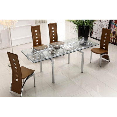 Lazzaro Extendable Dining Table Top Finish Camel