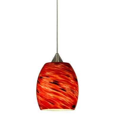 LED 1 Light Mini Pendant Finish: Rust