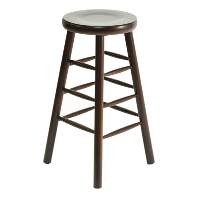 BB Series 30 inch Bar Stool Upholstery: Chocolate Chip, Base Finish: Natural