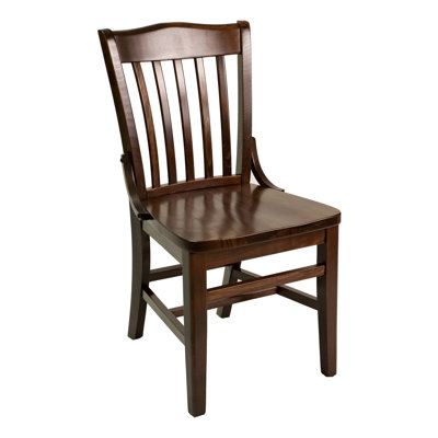 FLS Series Side Chair Base Finish: Natural, Upholstery: Ebony