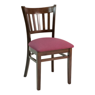 FLS Series Side Chair Upholstery: Ivory, Finish: Walnut