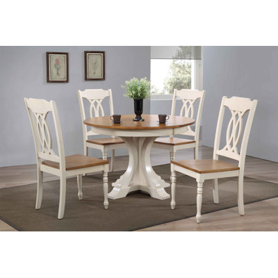 Deco 5 Piece Dining Set Finish: Caramel/Biscotti