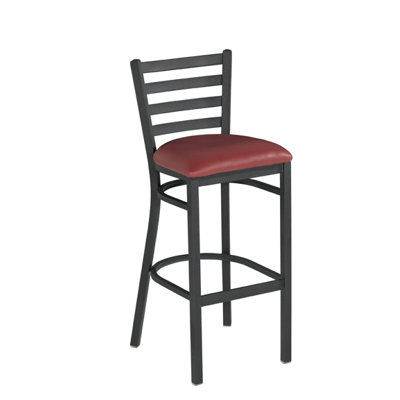 30.5 inch Bar Stool Upholstery: Burgundy
