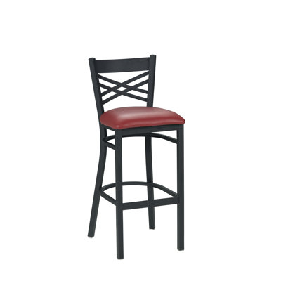 30.5 inch Bar Stool Upholstery: Hunter Green