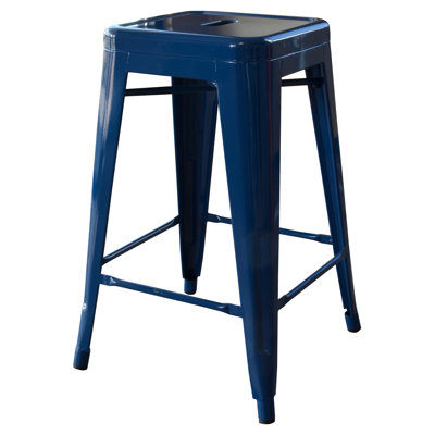 Loft Metal 24 inch Bar Stool Finish: Blue