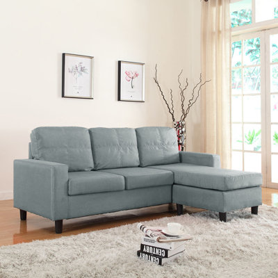Madison Home USA CAP16-LGR Reversible Chaise Sectional Upholstery