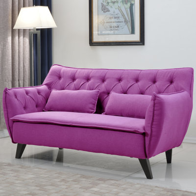 EXP51-2S-PU MHUS1068 Madison Home USA Mid Century Modern Loveseat Upholstery