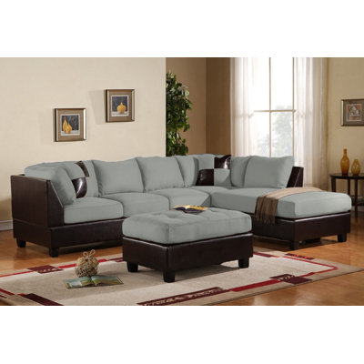 Madison Home USA CAP02-GR Reversible Chaise Sectional