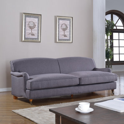 Madison Home USA EXP43-LGR Mid-Century Modern Large Sofa with Casters Upholstery