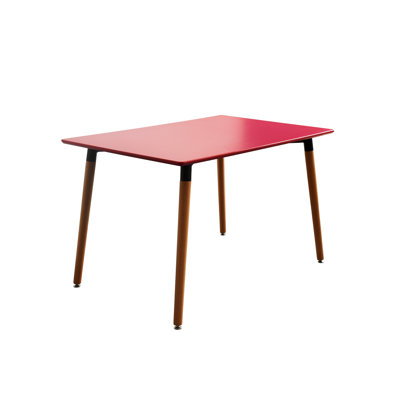 Modern Small Space Dining Table Finish: Red