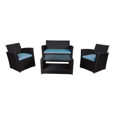 Madison Home Usa 4 Piece Sofa Set With Cushions