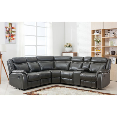 Madison Home USA REC20-GR Classic Large Reclining Sectional Upholstery