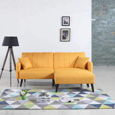 George Oliver GOLV1799 Ryegate Mid Century Convertible Sofa Upholstery