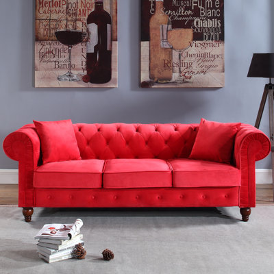 Mercer41 MCRF4134 Sanders Chesterfield Sofa Upholstery