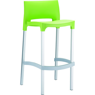 29.52 inch Bar Stool Upholstery: Tropical Green