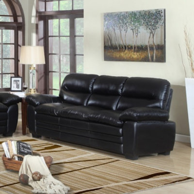 604BL-S MRUS1047 Meridian Furniture USA Leather Sofa