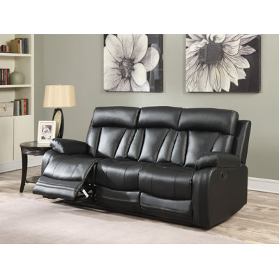 645BL-S Meridian Furniture USA Black Sofas