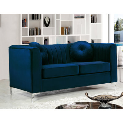 Willa Arlo Interiors WRLO1826 Herbert Chesterfield Loveseat Upholstery