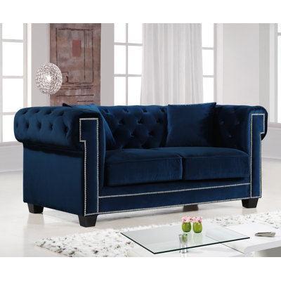 Willa Arlo Interiors WRLO1831 Hilaire Chesterfield Loveseat Upholstery