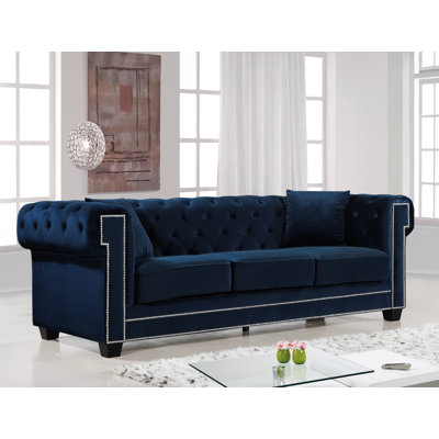 Willa Arlo Interiors WRLO1832 Hilaire Chesterfield Sofa Upholstery