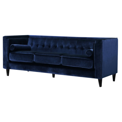 Willa Arlo Interiors WRLO3239 Roberta Velvet Chesterfield Sofa Upholstery