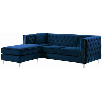 Mercer41 MCRF3881 Loretta Reversible Sectional Upholstery