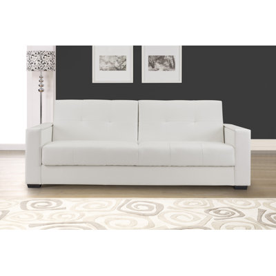 DC-FNZ-S3-B15-WH DMVT1001 Domus Vita Design Faenza Leather Convertible Sofa