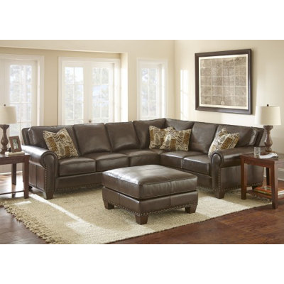 Darby Home Co DRBC5675 Leather Sectional