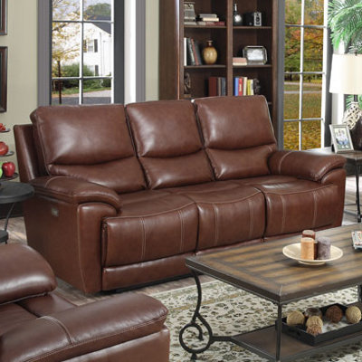 Darby Home Co DBHC2110 25715404 Leather Reclining Sofa