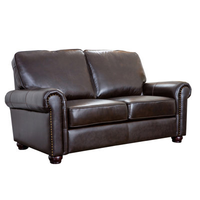 Darby Home Co DBHC6885 27934196 Coggins Leather Loveseat