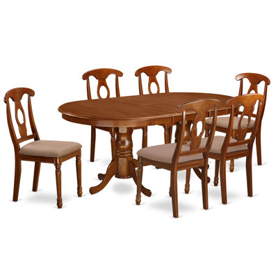 Germantown 7 Piece Dining Set Chair Upholstery: Microfiber