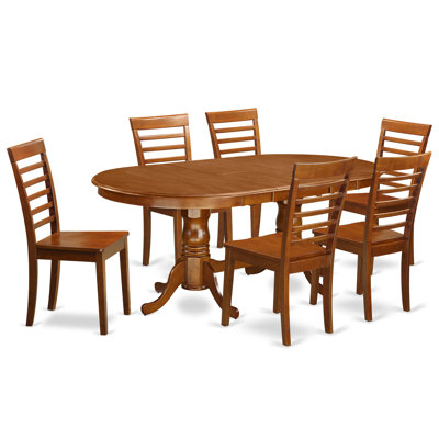 Germantown 7 Piece Dining Set Chair Upholstery: Non-Upholstered Wood
