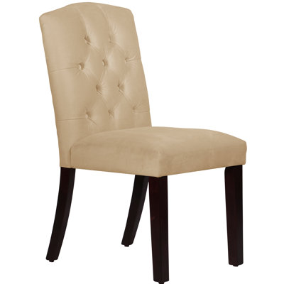 Cyrus Tufted Parsons chair Upholstery Color: Buckwheat