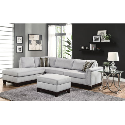 Darby Home Co DBYH3594 Carson Reversible Sectional