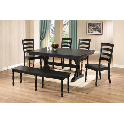 Snyder Dining Table Finish: Ebony