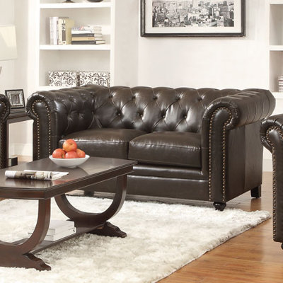Darby Home Co DBYH8982 Friedensburg Chesterfield Loveseat