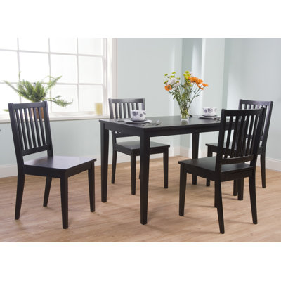 Windham 5 Piece Dining Set Finish Black