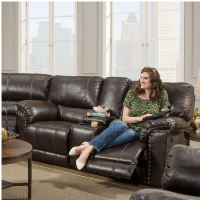 Alcott Hill ALCT8709 Simmons Upholstery Fisher Motion Console Reclining Sofa Type