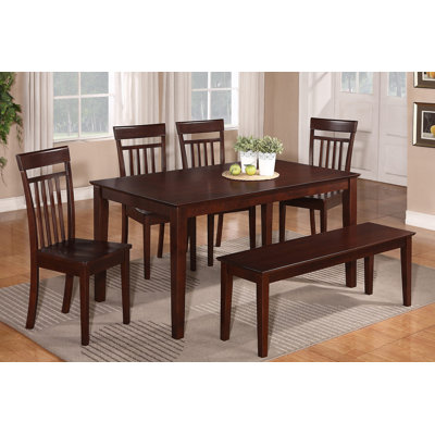 Smyrna 5 Piece Dining Set Finish: Mahogany