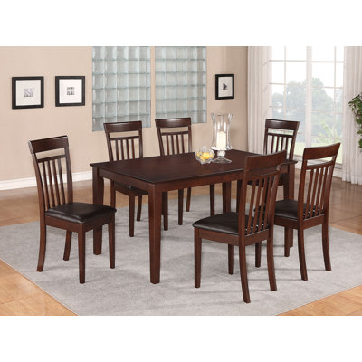 Smyrna 5 Piece Dining Set Finish: Mahogany