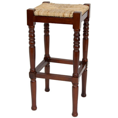Adelphi 29 inch Bar Stool Frame Finish: Cherry