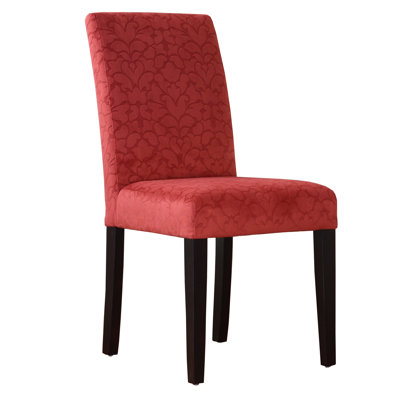 Markland Parsons Chair Upholstery: Tomato Red